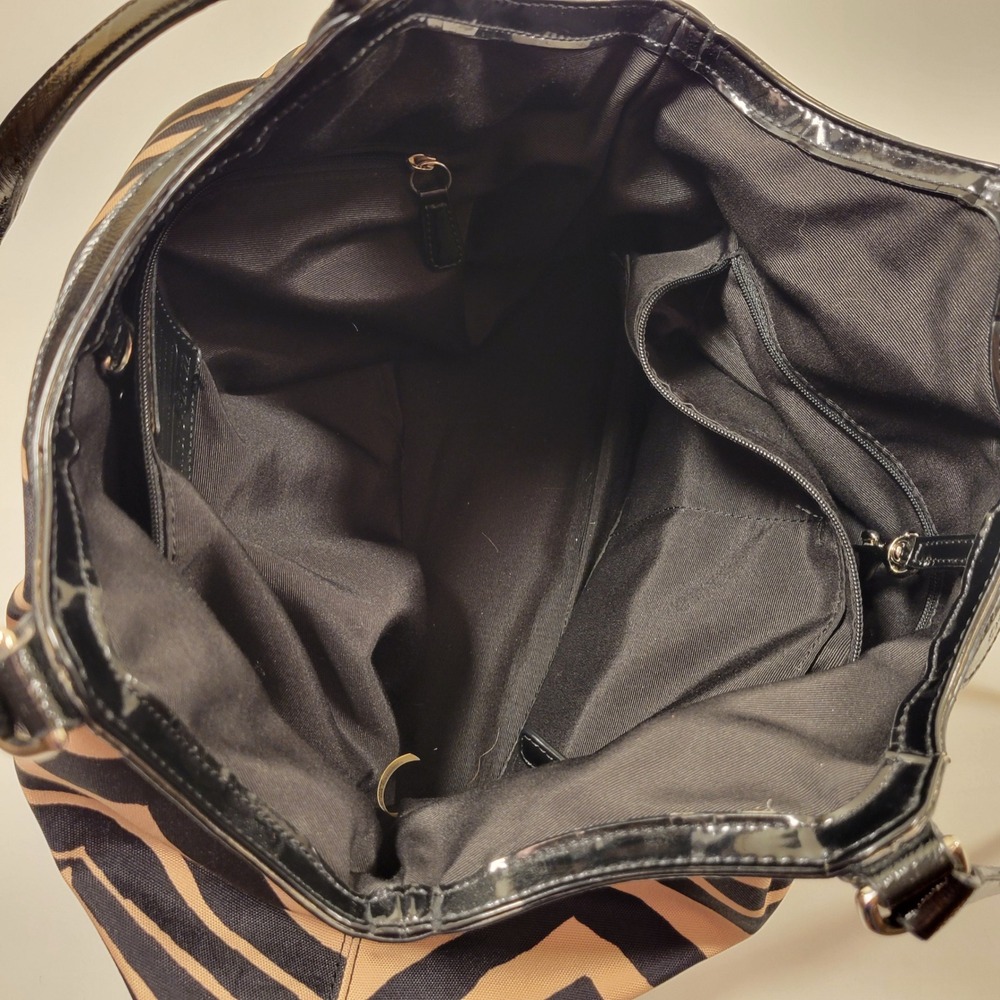 Y2k Coach Devin Signature Zebra Stripe Tote Womens La… - Gem
